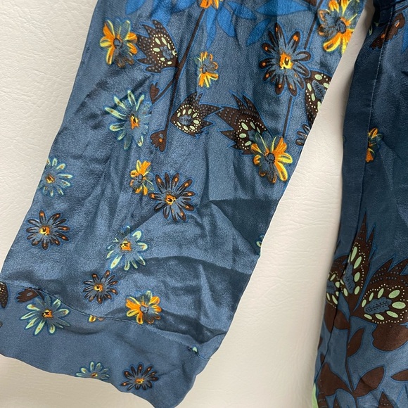 Johnny was embroidered 100% silk long sleeves tunic size M - Picture 7 of 10